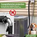 3 Layers HVAC Copper Pipe Insulation Cover, 72x10.2 Inch 600D Oxford AC Pipe Insulation Covers for Outside,Flexible Copper Line Insulation Sleeve for Central Air Conditioning Mini Splits