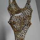 CHYRII Women's Sexy Cutout Lace Up Backless High Cut One Piece Swimsuit Monokini,Size L