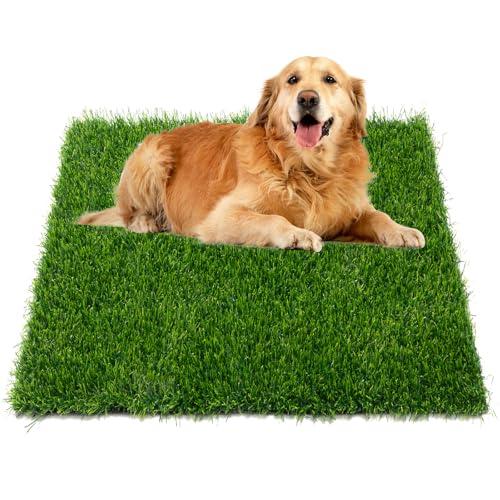 Grass Pad for Dogs Potty, 33x20.8 Inch Dog Grass Pad, Reusable Pee Fake Grass Mat for Pets Potty Training, Washable Pee Pads for Dog Indoor Outdoor Use