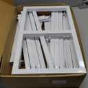 Wokceer Metal Heavy Duty Backrop Stand Square 8x8FT Adjustable Pipe and Drape Kit White Photo Booth Stand for Wedding Ceremony Birthday Party Photography Exhibition Celebration