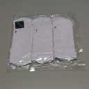 Hylaea Athletic Running Socks Cushion Padded Moisture Wicking Low Cut (Medium, 3 Pairs White)