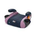 Chicco GoFit ClearTex Backless Booster Car Seat, Travel Booster Seat for Car, Portable Car Booster Seat for Children at Least 4 Years Old and 40-110 lbs., Orchid/Navy, Mfg Date: 10/2025
