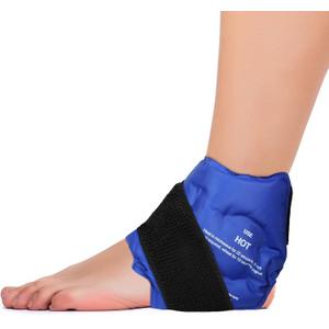 Fittest Pro Ankle Ice Pack Wrap for Swelling, Ice Pack for Injuires Reusable Cold Pack Wrap Hot Cold Therapy Ankle Ice Wrap for Sprained Ankles, Achilles Tendonitis