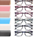 NOVIVON 6 Pack Reading Glasses for Women, Reading glasses men, Blue Light Blocking Readers, Computer eye glasses, Cheaters, +2.5
