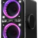 Party Bluetooth Speaker - 240W Peak Loud Speaker, Dazzling Light Show, Deep Bass, IPX4 Waterproof, 15H Battery, TWS Pairing, BT 5.3 Wireless, Portable for Home/Outdoor/Beach/Pool Party