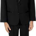 Spring Notion Boys' Classic Fit Tuxedo Suit Set, No Tail (18, Black)