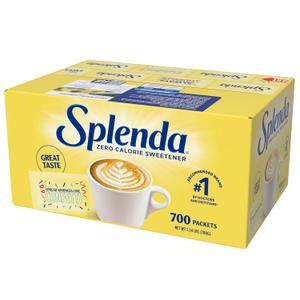 SPLENDA Zero Calorie Sweetener, 700 Count Packets (EXP 12/31/26)
