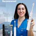7MAGIC Sonic Electric Toothbrush for Adults and Kids - Up to 180 Days Runtime, 42000 VPM Powered Toothbrush, 5 Modes & 3 Intensities for Sensitive Teeth & Braces, Includes 8 Brush Heads, White