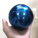 12 inches Gazing Ball,Blue Stainless Steel Garden Sphere,Seamless Polished Reflective Smooth Mirror Garden Globe,Colorful Addition for Photography Garden Home Decorate