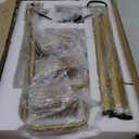 BoostArea Industrial Floor Lamp for Living Room,Gold Modern Standing Lamp Stand Up Lamp with 3 Light, Bulbs Not Included,Simple Design Floor Lamp for Bedroom, Living Room, Office, Kids Room, Reading