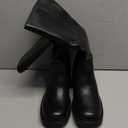 DREAM PAIRS Womens Knee High Boots Square Toe Platform Chunky Block Heel Banana Campus Boots for Women Comfortable Low Heel Side Zipper Womens Riding Tall Boots (7.5, Black)