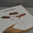 dressfan Fascinator Hats for Women,Linen Vintage Feather Headwear for Derby/Church/Wedding/Cocktail/Tea Party (Beige)