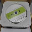 MICOCIOUS Bluetooth Portable Home CD Music Player with Remote Control, Timer, Builtin Speakers and LED Display  FM Radio Boombox (White)