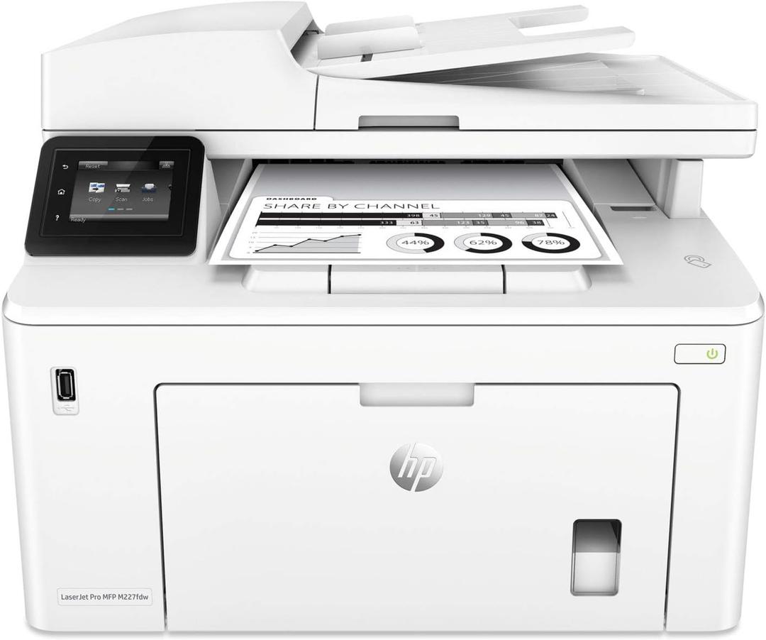 HP LaserJet Pro MFP M227fdw Wireless Monochrome All-in-One Printer with Built-in Ethernet & 2-Sided Printing, Works with Alexa (G3Q75A)