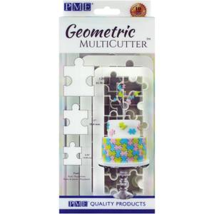 PME Geometric Multicutter for Cake Design Puzzle, Small, Medium & Large Size, Set of 3