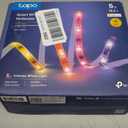 Tapo TP-Link RGBWIC Smart LED Light Strip 16.4Ft, 1000 Lumens, 16M Dimmable Colors, 50 Color Zones, Works w/Apple HomeKit/Alexa/Google Home, Sync-to-Sound, IP44 PU Coating, Trimmable L930-5