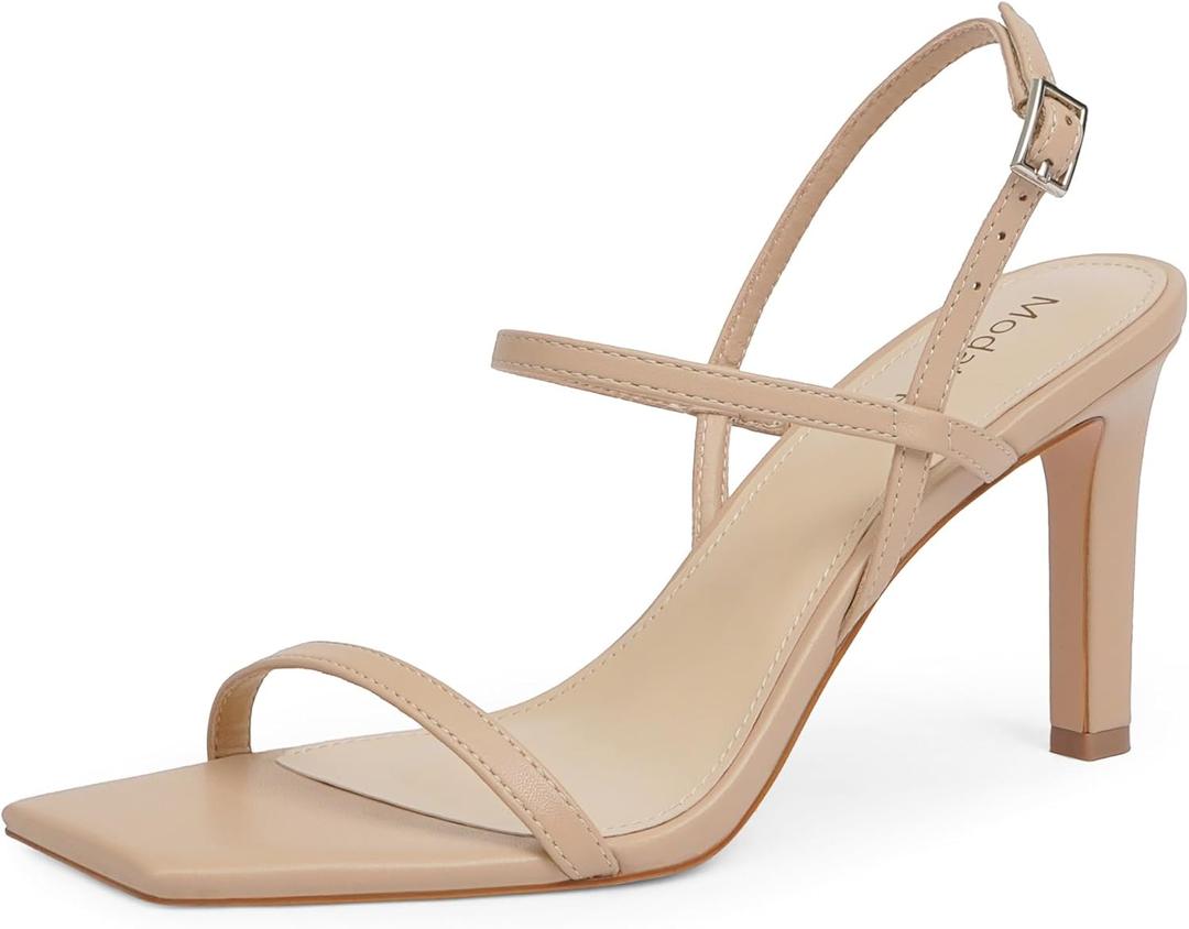 Modatope Womens Sandals Open Toe Strappy Sandals Ankle Strap High Heel Sandals for Women 7