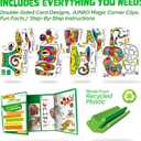 JUNKO Create Your Own Alien Craft Set | Build and Color STEAM Toy for Kids | Boys & Girls Ages 610 | Fun for Parent & Child | Rainy Day Activity