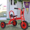 Kids Tricycle for Preschool Ages 3+, Ideal Outdoor Playground & Daycare Yard Trikes, Durable Metal Pedal Trike Gift for Boys and Girls, Sturdy Carbon Steel Frame, Inflation-Free Rubber Wheels, 22.83 inches x 33.46 inches x 25.59 inches