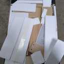 47.24" Big Modern Vanity Desk with Mirror and Lights,Makeup Vanity Desk with 5 Drawers and Storage Shelves & Power Outlet,Dressing Table with Glass Top, Oak