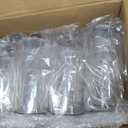 Nuogo 48 Pcs Plastic Cylinder Vases Tall Plastic Flower Vases for Centerpieces Hurricane Candle Holder for Home Wedding Office Party Formal Dinners Decorations (4''/6''/8'')