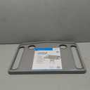 DMI Walker Tray With Cup Holders, Walker Tray For Folding Walkers, Mobility Accessory for Seniors, Tray Table for Standard Walkers, Multipurpose and Portable, Gray (1 Count (Pack of 1))
