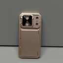 for iPhone 17 Pro Phone Case Wallet, Card Holder (4-5 Cards), Slide Camera Cover, Military Grade Protection, Rugged Hard Women Girly Men Protective Case for iPhone17 Pro 6.3", Rose Gold