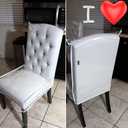 Plastic Dining Chair Protector, Chair Covers with Backrests, Clear PVC Waterproof Seat Cover, Keep Your Dinning Chair Away from Dust/Stains/Cat Dog Hair/Scratches (6)
