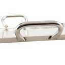 G.E.T. SSTPD-1915-MP Heavy-Duty Metal Serving/Ottoman Tray with Handles, 19" x 15", Mirror Polished Steel