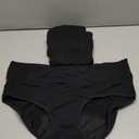 Allbase Incontinence Underwear for Women High Absorbency Period Panties Ladies Leakproof Protective Menstrual Postpartum Bladder Control Washable Cotton Briefs Black Multipack Plus Size, 3XL