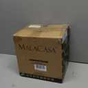 MALACASA Ceramic Mini Pie Pans Set of 6, 6 Inch Pie Plates for Baking with Ruffled Edge, Small Quiche Baking Dish Pans Tart Pans, Individual Pot Pie Plates, Microwave & Oven Safe, Khaki White