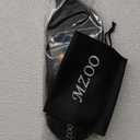 MZOO Luxury Sleep Mask for Back, Side Sleeper, Complete Light Blocking Sleeping Eye Mask Night Blindfold, 3D Zero Pressure & Spacious for Lash Extensions, Breathable Soft Eye Cover Flight Nap Travel (N-black (Silver Edge))
