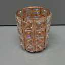 Crystal Pen Holder, Pencil Cups for Desk, Multi-Purpose Desktop Organizer, for Office Writing Desk (Rose Gold)