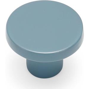 Ravinte 10 Pack Cabinet Knobs Light Blue Kitchen Cabinet Knobs Round Dresser Drawer Pulls Closet Door Pulls 1-1/5 Inch