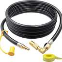 Rv Quick Connect Propane Hose 10FT, Propane Elbow Adapter with Extension Hose for Blackstone 17" and 22" Griddle