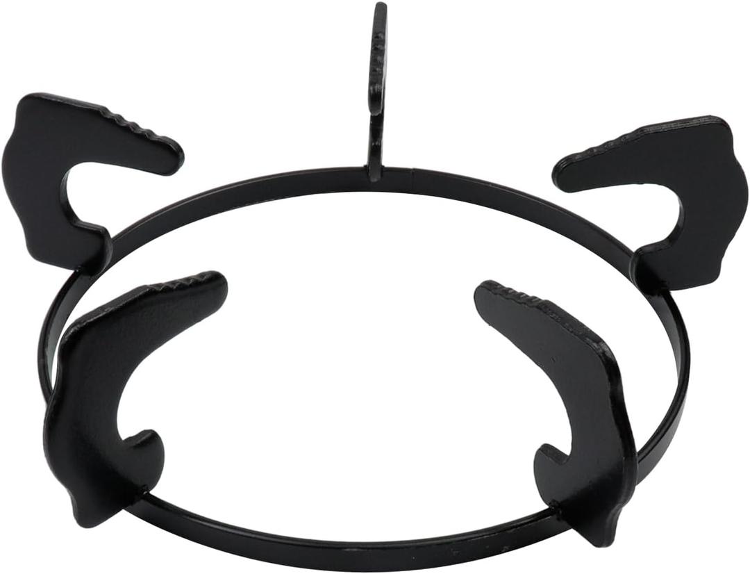 Cast Iron Gas Stove Wok Rack,7.28Inch Wok Support Ring Brackets,Milk Pot Wok Support Holder,Black