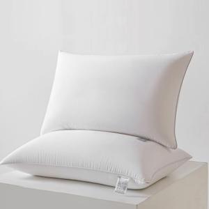 Shatex Soft Bed Pillows, Pillows for Sleeping Standard Size Relieve Cervical Fatigue Ergonomic Pillow Ultra Cozy and Breathable, 1 Pack, White
