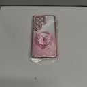 Changjia for Samsung Galaxy S26 Ultra Magnetic Glitter Case,[Compatible with MagSafe] Bling Sparkly Diamond with Camera Protector&Butterfly Kickstand&Makeup Mirror Women Girls Case for S26 Ultra, Pink