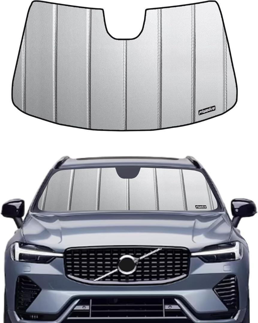 Pigenius Windshield Sun Shade for Volvo XC60 2018-2026 Custom Front Window Sunshade - Safeguard