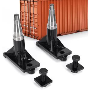 2 Pack Shipping Container Axles, Bolt-on Shipping Container Wheels Spindles Kit Fit for 5-Lug 6-Lug 8-Lug Trailer Transport Wheel, for Moving 20ft/40ft Shipping Container