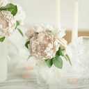 Ling's moment Flowers 16pcs Nude Blooming Peonies Artificial Flowers with Stem, Artificial Peony Flowers for DIY Wedding Decorations Centerpieces Bouquets Boutonnieres
