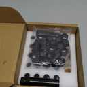 M12x1.25 Black 6 Spline Lug Nuts - Anti-Theft, 1.38" Long, Set of 20 - Acorn Aftermarket Wheel Lug Nuts