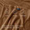 Bedsure GentleSoft Fleece Bed Blankets Full Size Brown - Soft Lightweight Plush Fuzzy Cozy Luxury Blanket Microfiber, 84x90 inches