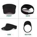 Zando Womens Visor Hats for Women Adjustable Beach Sun Visors for Women Sports Outdoor Unisex Golf Tennis Visor for Men (One Size)