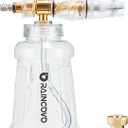 Foam Cannon for Pressure Washer, Snow Clear Foam Cannon for Car Wash, Stainless Steel Filter, Adjustable Nozzle with M22 and 1/4 Inch Quick Connect, Additional 1.1 mm Orifice Nozzle