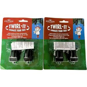Kurt Adler Twirl-It Motor Pigtails, Set of 4