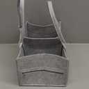 Baby Diaper Caddy Organizer, Portable Baby Essentials Storage Basket Bin for Changing Table,Car Shower Basket for Newborn Boy and Girl, Best Shower Gift for New Mom (Regular, Grey)