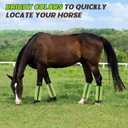 4PCS Fly Boots for Horses, Non-Slip Breathable Horse Fly Boots,Comfy Mesh Horse Fly Leggings Prevents Flies and Mosquitoes from Biting (Green)