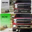All Lights Mod 6 High Mod for Chevy Silverado 1500 Tahoe Equinox Suburban, GMC Yukon Terrain Sierra 1500, Buick Envision Fog/Low Beams on When High Beams on, Fog Light Always on Plug and Play Module