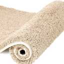 Walensee Large Bathroom Rug (24 x 36, Beige) Extra Soft and Absorbent Shaggy Mat Machine Washable Microfiber Bath Mat, Non Slip Bath Mat, Luxury Bathroom Floor Mats